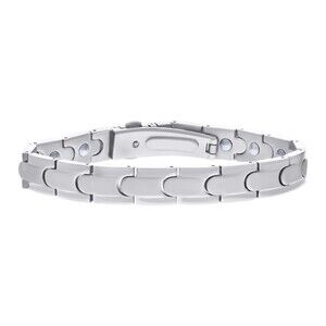Stainless Steel Mens Fashion Bracelet Size 8.5 Inches